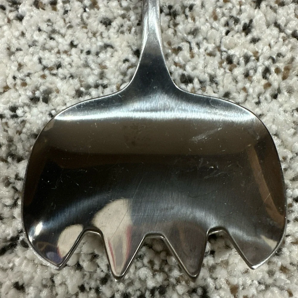 Vintage WMF Cromargan Germany Salad Serving Fork & Spoon Utensils 12" Silver - Picture 6 of 6